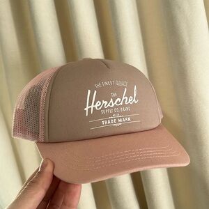 Herschel Supply Company kids pink Mesh Whaler Cap Hat snap back
